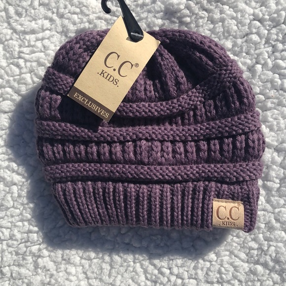 C.C Kids Violet Beanie OS NWT - Picture 2 of 5